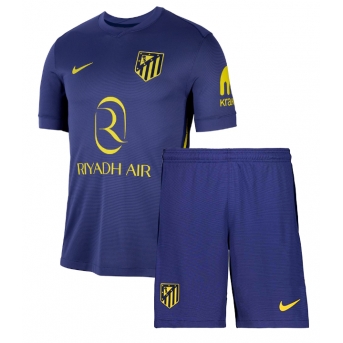 Billige Fotballdrakt Atletico Madrid Replika Bortedraktsett Barn 2025-26 Kortermet (med bukser)